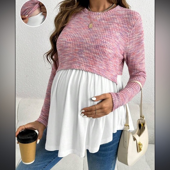 Sweaters - NWOT Hello Miz Maternity Tunic Top